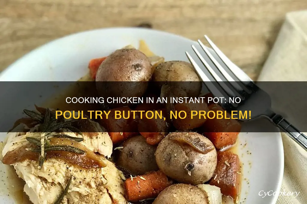 how to cook chicken in instand pot without poultry button