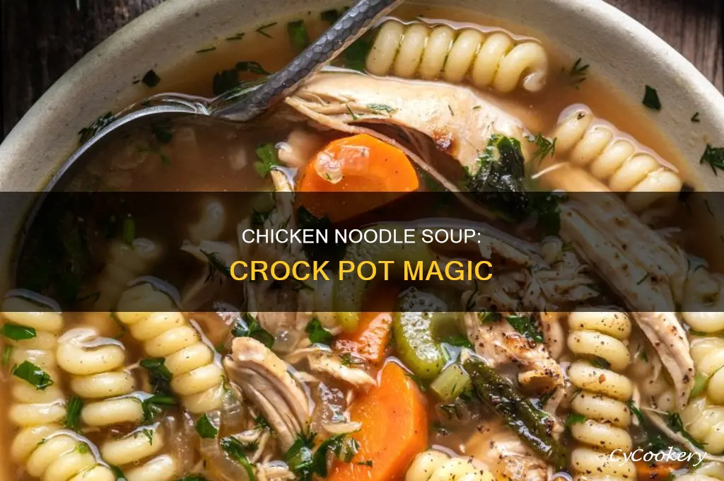 how to cook chicken noodle soup in crock pot