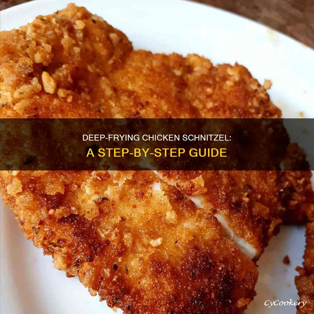 how to cook chicken schnitzel in deep fryer