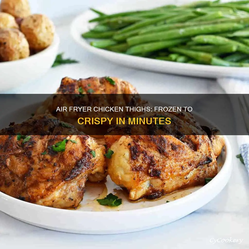 how to cook chicken thighs from frozen in air fryer