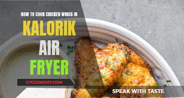 Air Fryer Chicken Wings: Kalorik Style