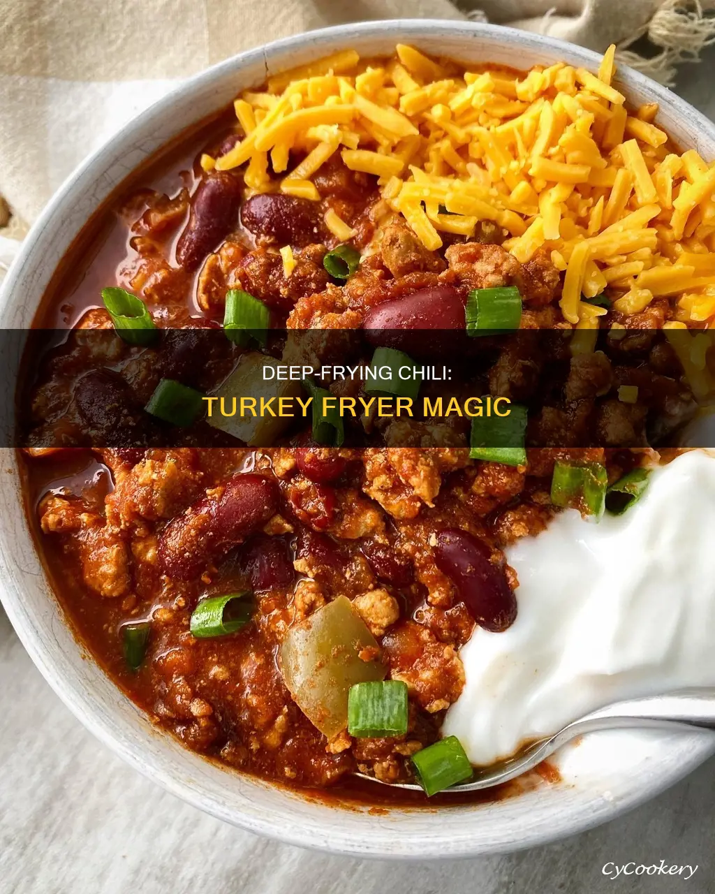 how to cook chili in a turkey fryer