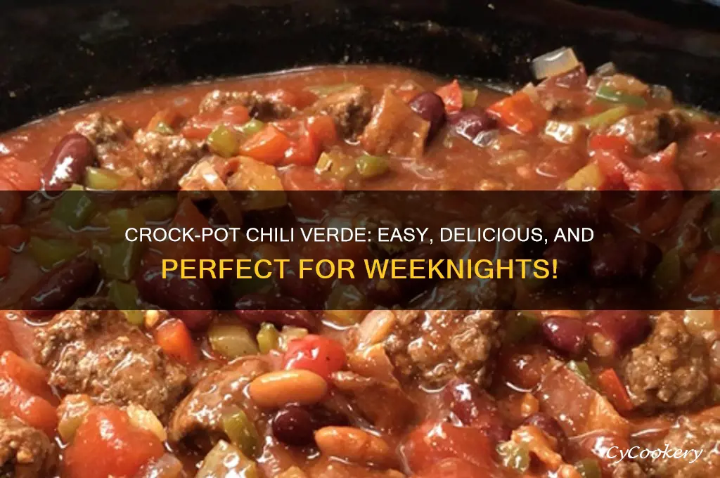 how to cook chili verde in a crock pot