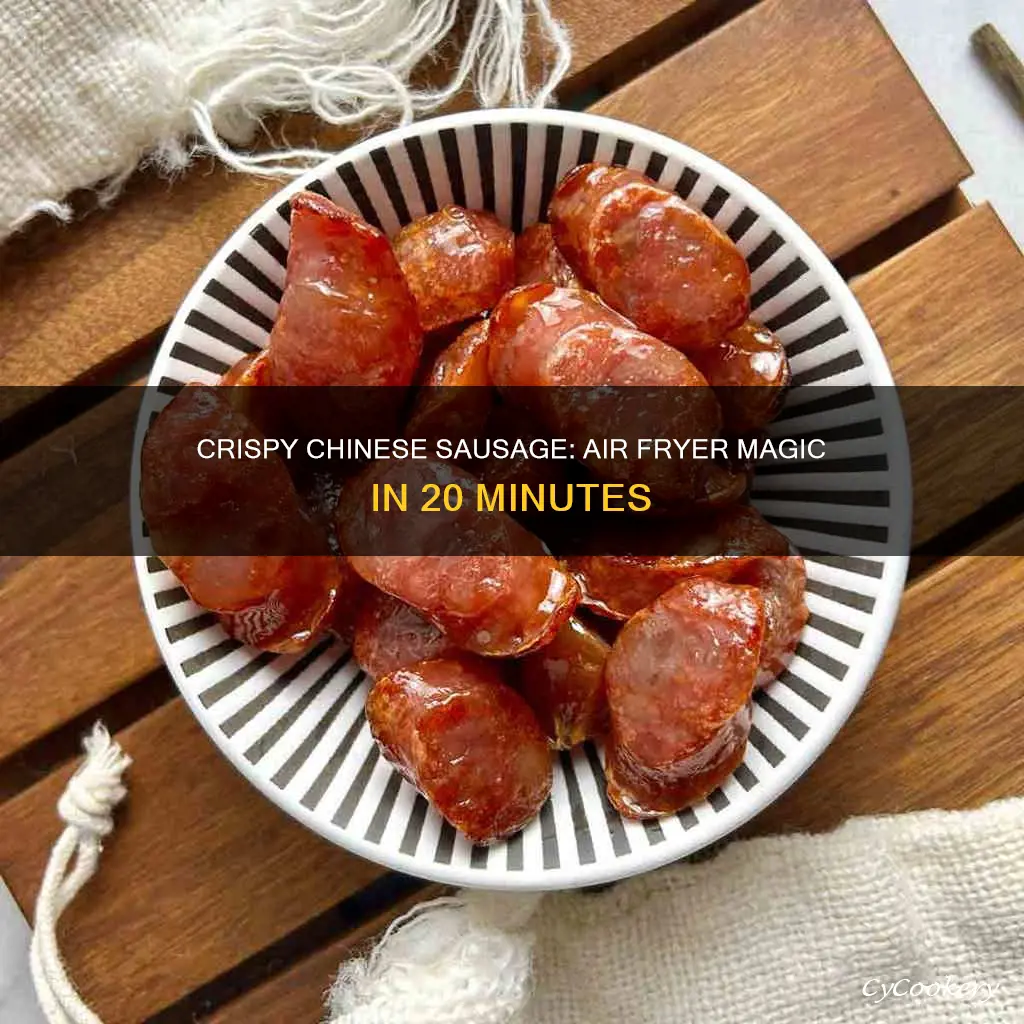 how to cook chinese sausage in air fryer