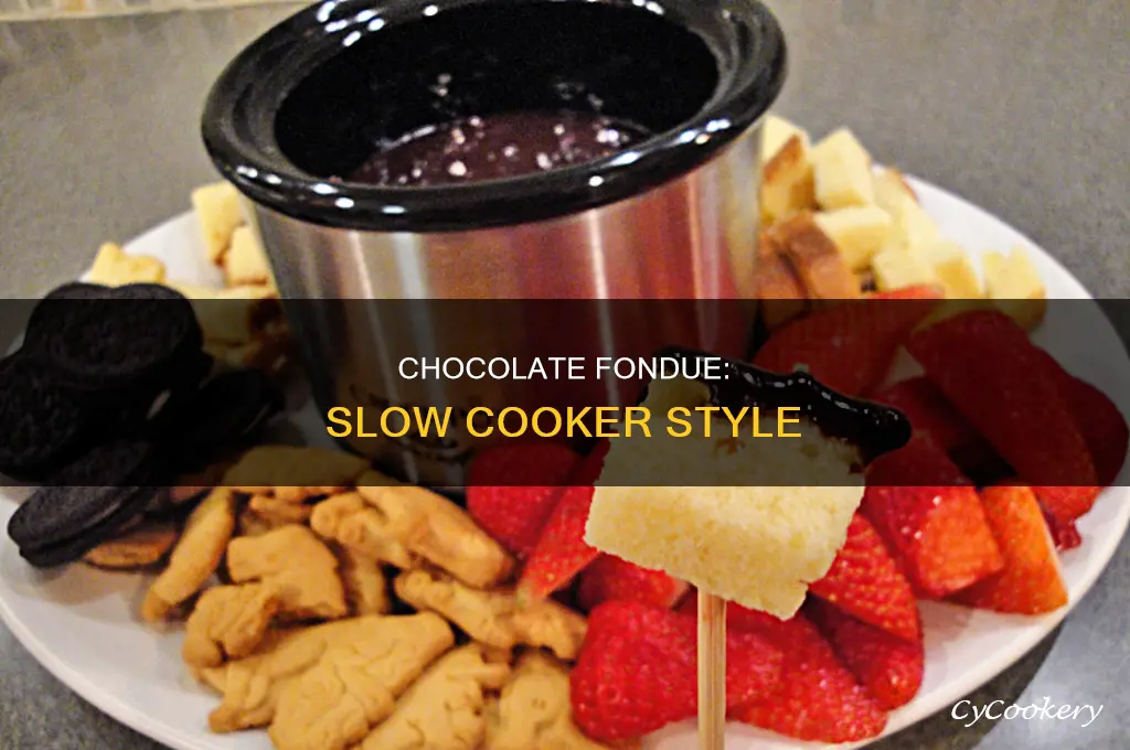 how to cook chocolate fondue in a crock pot