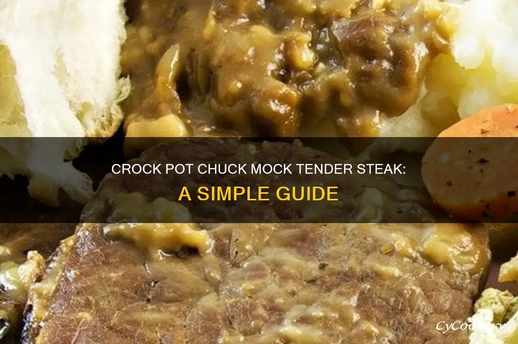 how to cook chuck mock tender steak in crock pot
