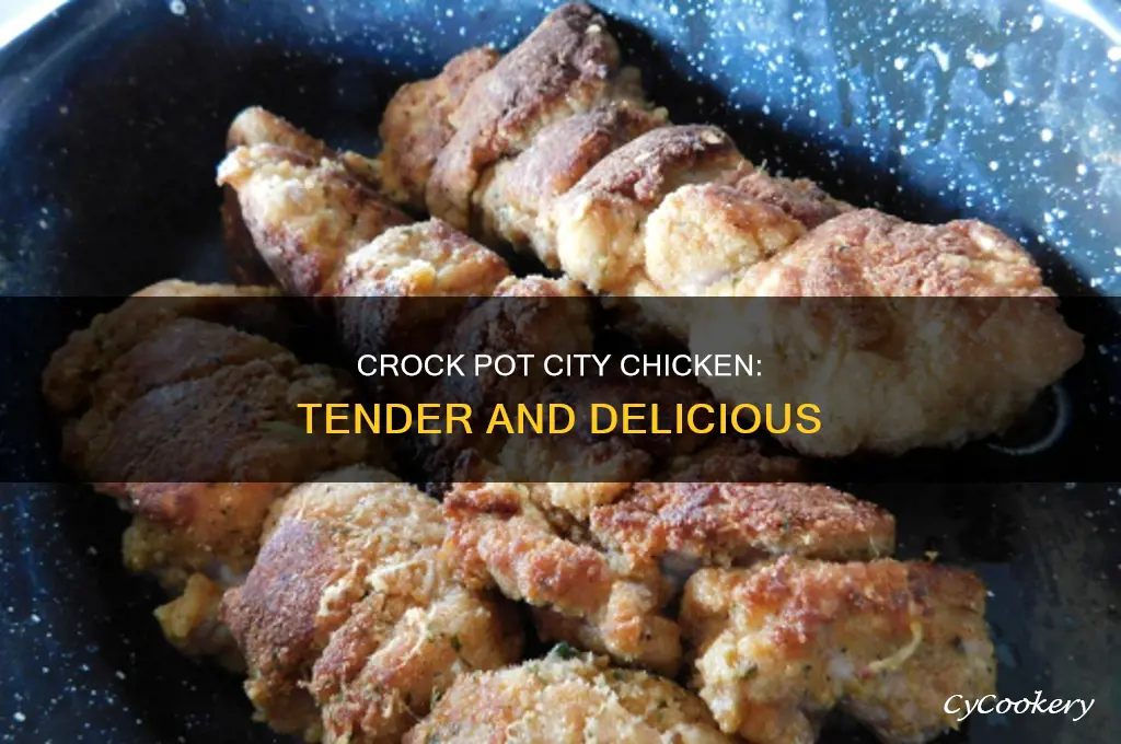 how to cook city chicken in a crock pot