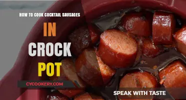 Easy Crock Pot Cocktail Sausages: A Tasty Treat