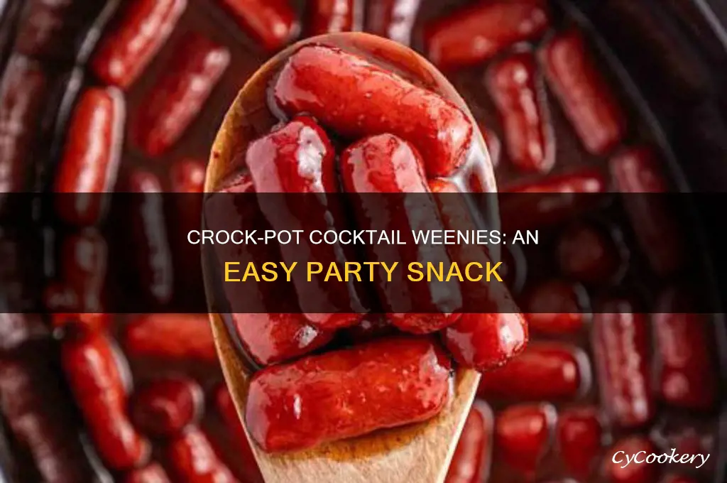 how to cook cocktail weenies in a crock pot