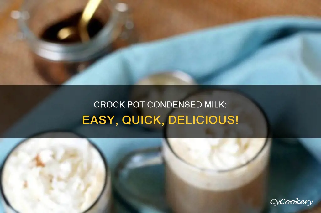 how to cook condensed milk in crock pot