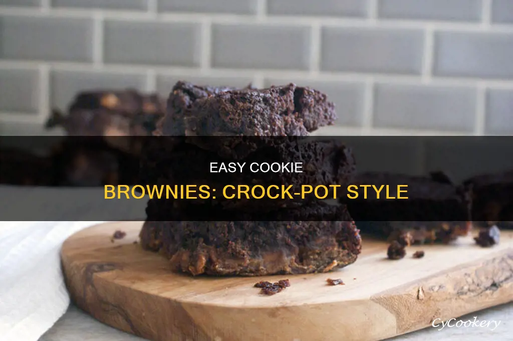 how to cook cookie brownies in a crock pot