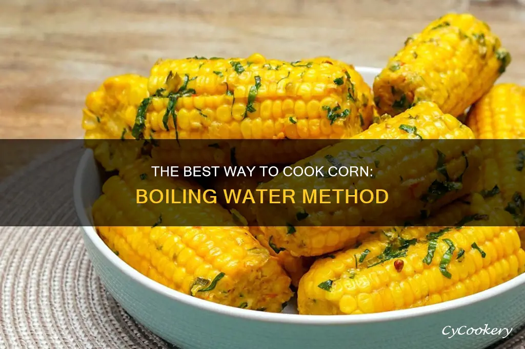 how to cook corn in a pot of water