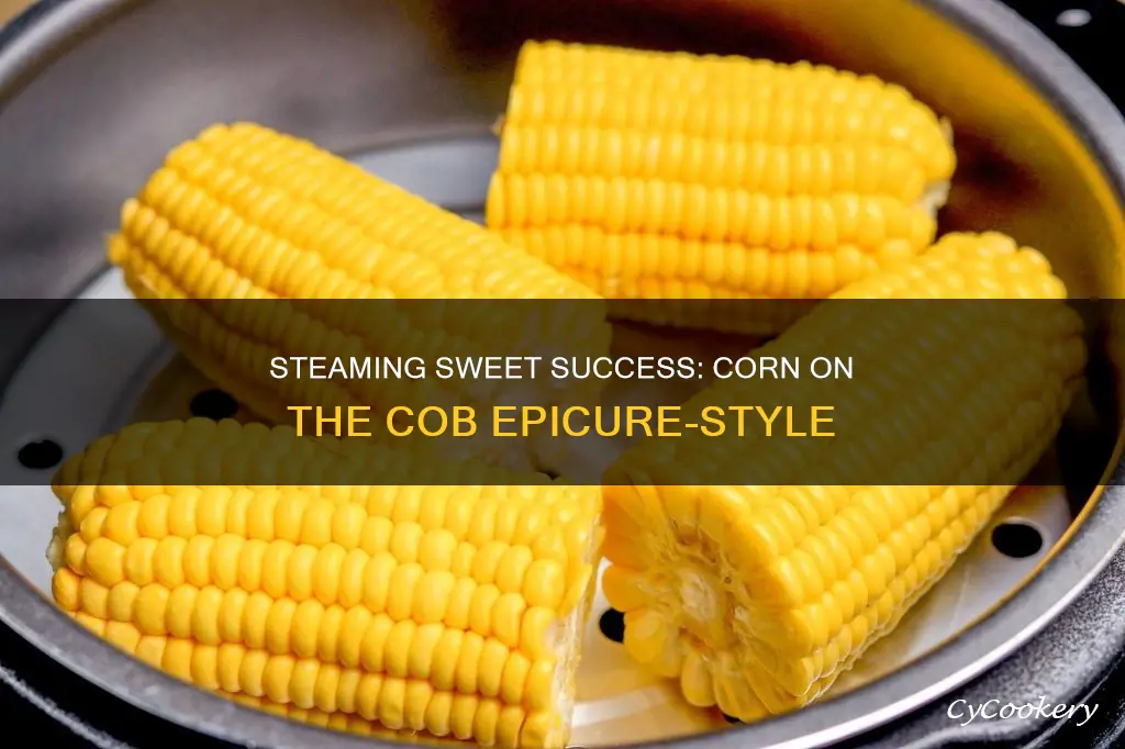 how to cook corn on the cob in epicure steamer