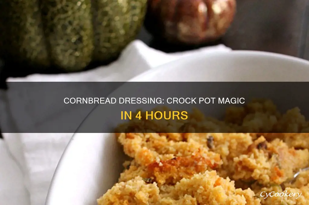 how to cook cornbread dressing in a crock pot