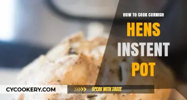 Cornish Hens in an Instant Pot: Quick, Easy, Delicious!