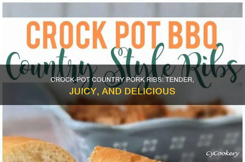 how to cook counrty pork ribs in crock pot