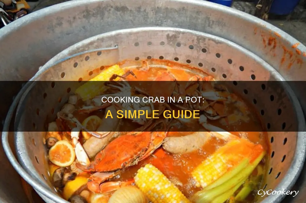 how to cook crab in a pot