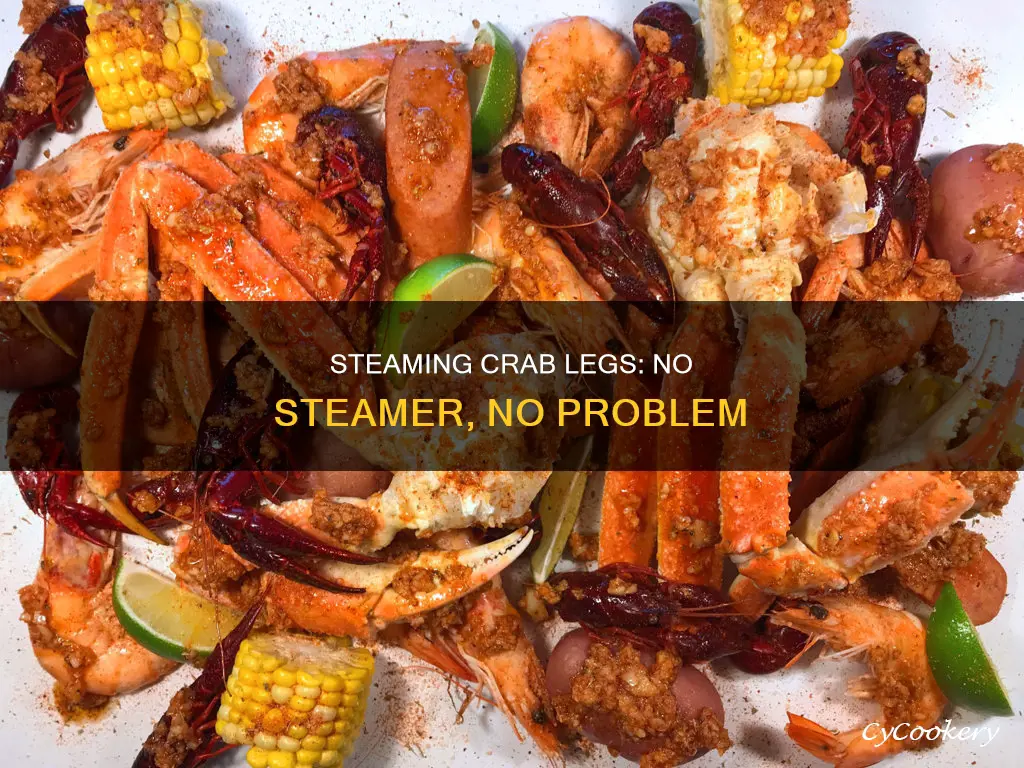 how to cook crab legs without a steamer