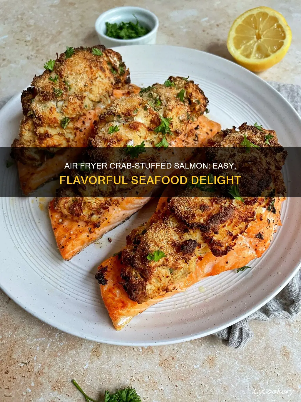 how to cook crab stuffed salmon in air fryer