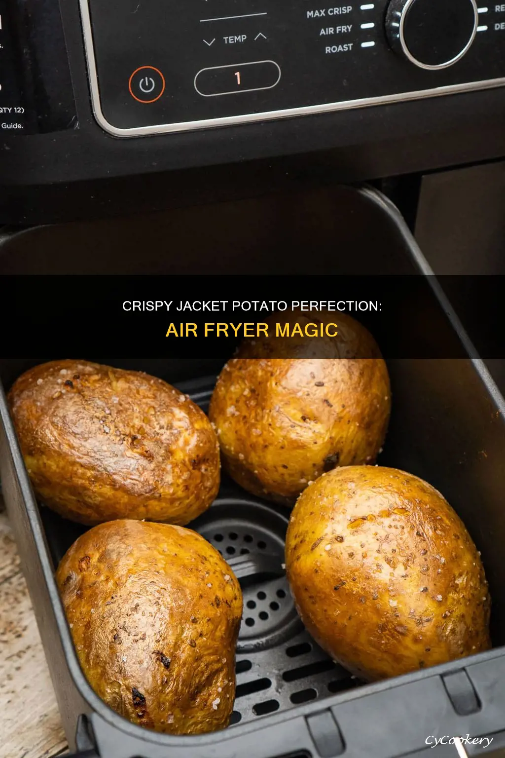 how to cook crispy jacket potato in air fryer