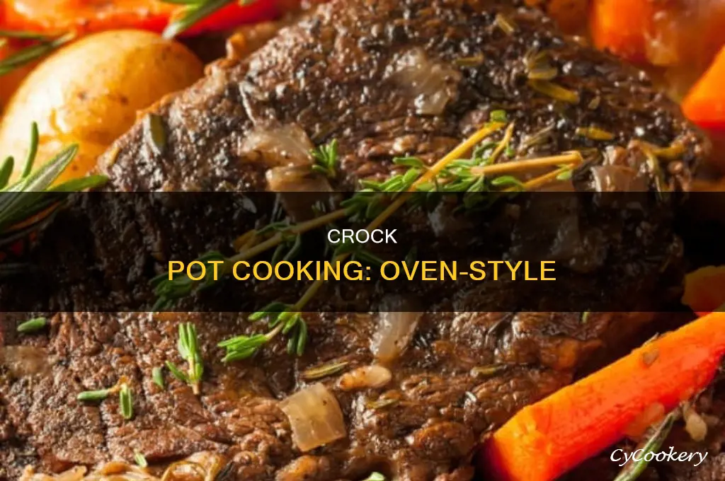 how to cook crock pot recipe in oven