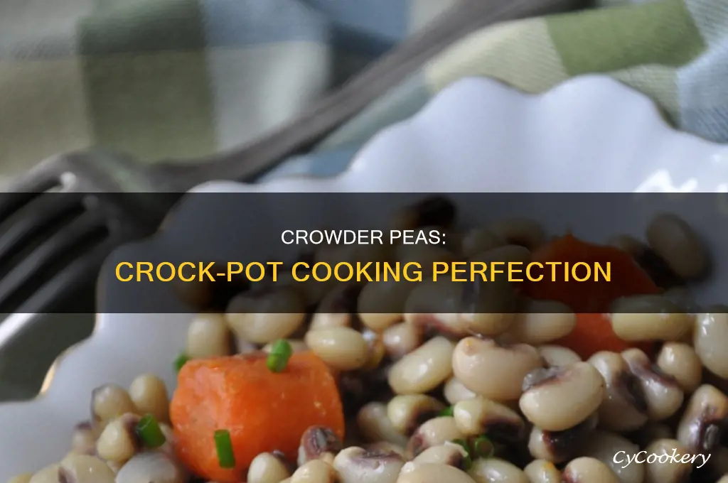 how to cook crowder peas in a crock pot