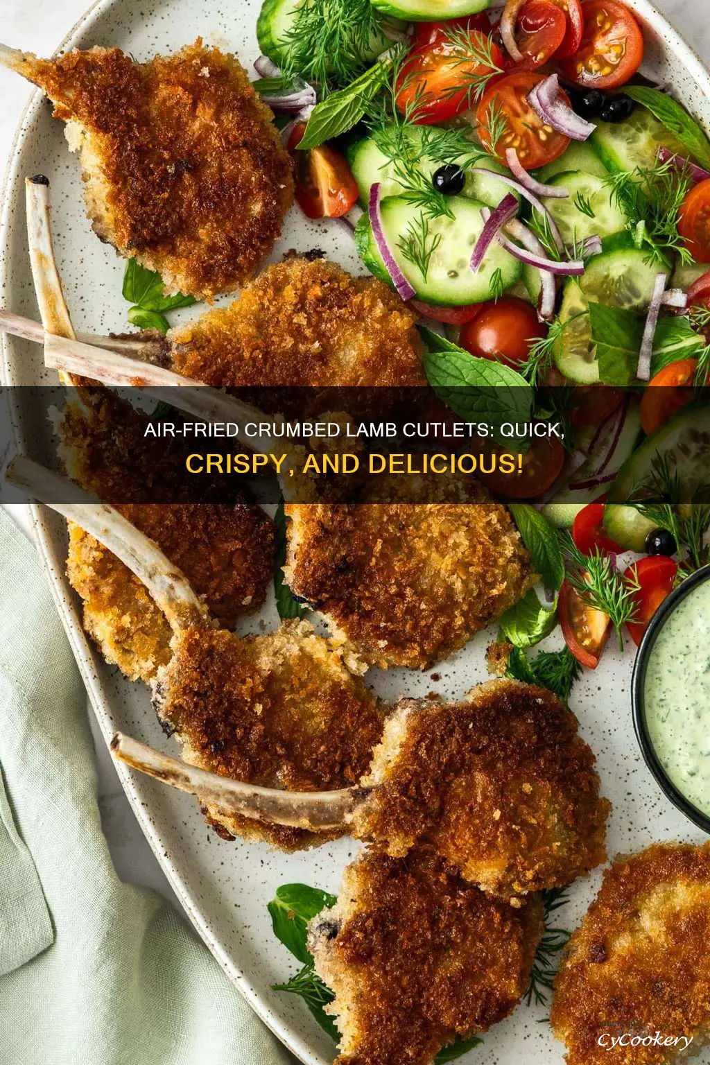 how to cook crumbed lamb cutlets in air fryer