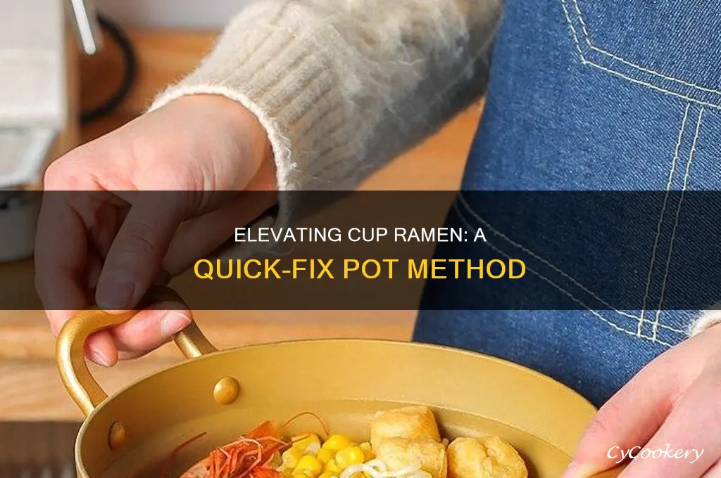 how to cook cup ramen in a pot