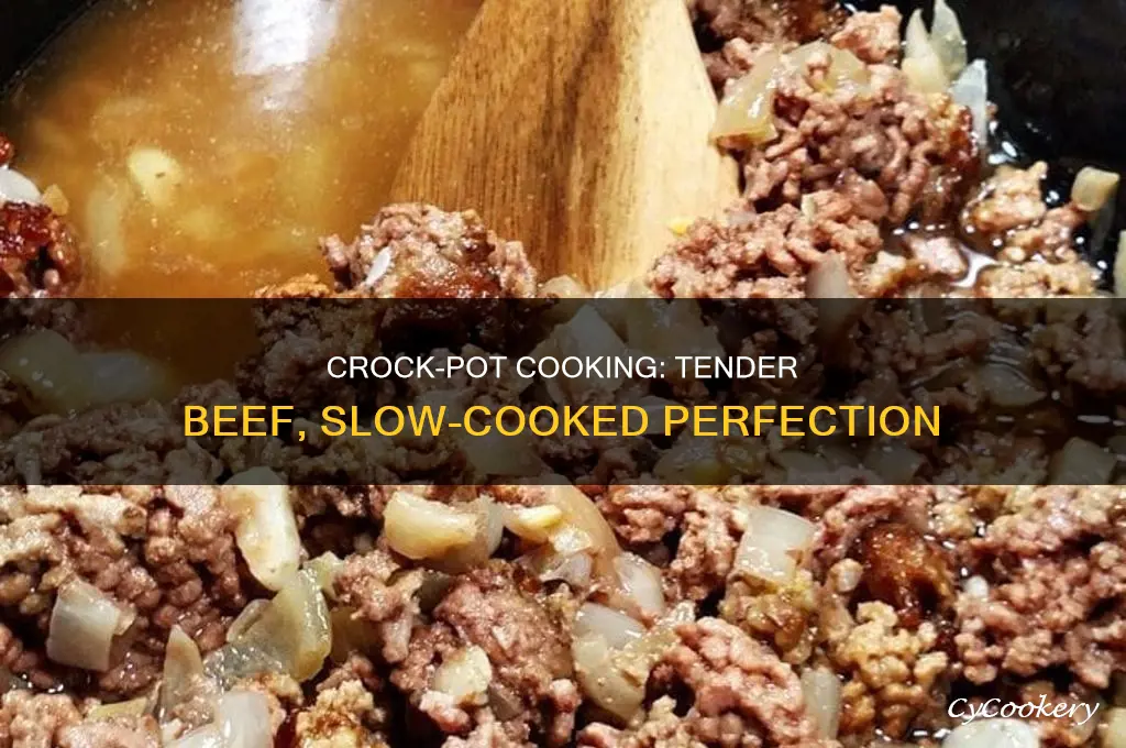 how to cook cut up beef in a crock pot