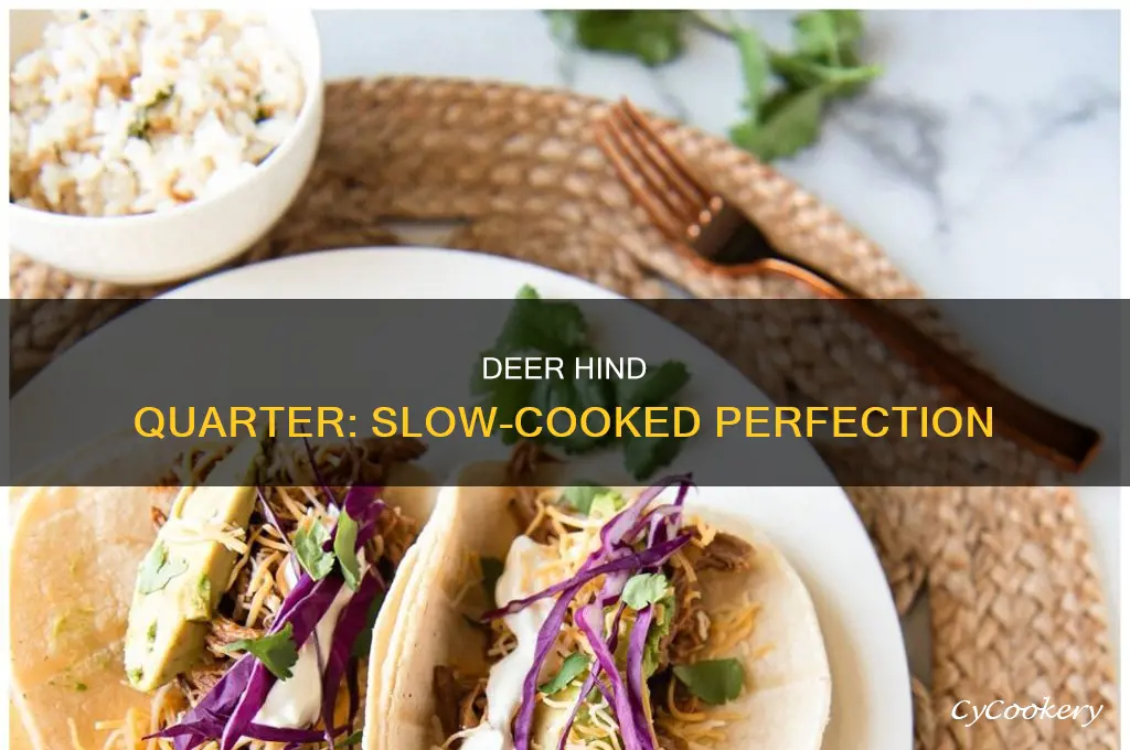 how to cook deer hind quarter in crock pot