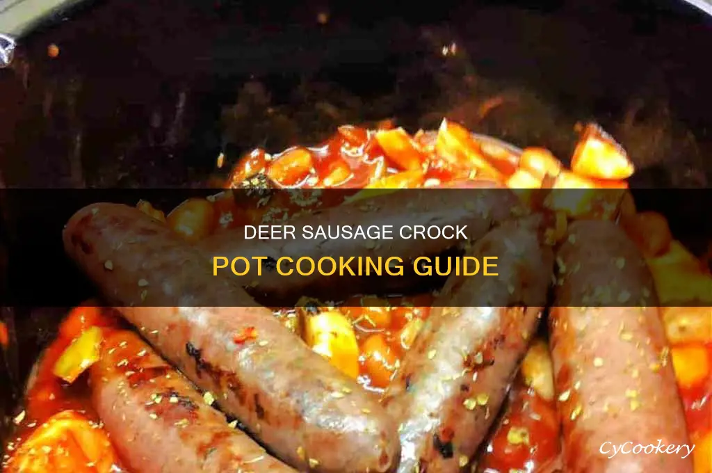 how to cook deer sausage in a crock pot