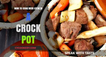 Deer Stew: Crock Pot Cooking Perfection