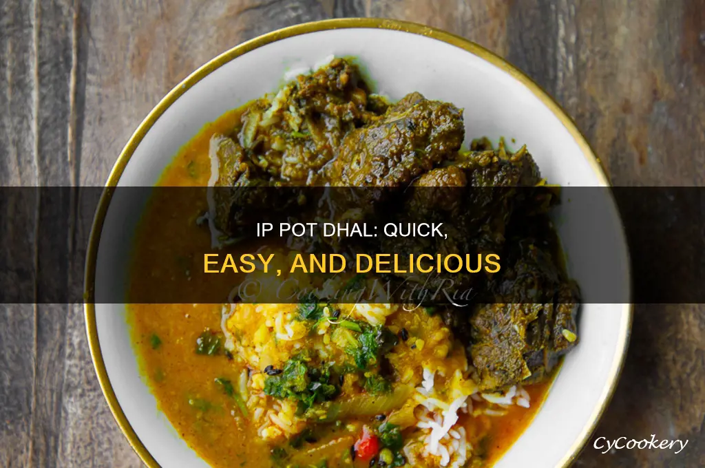 how to cook dhal in ip pot