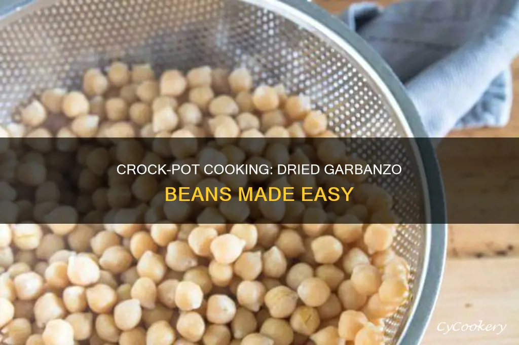 how to cook dried garbanzo beans in a crock pot
