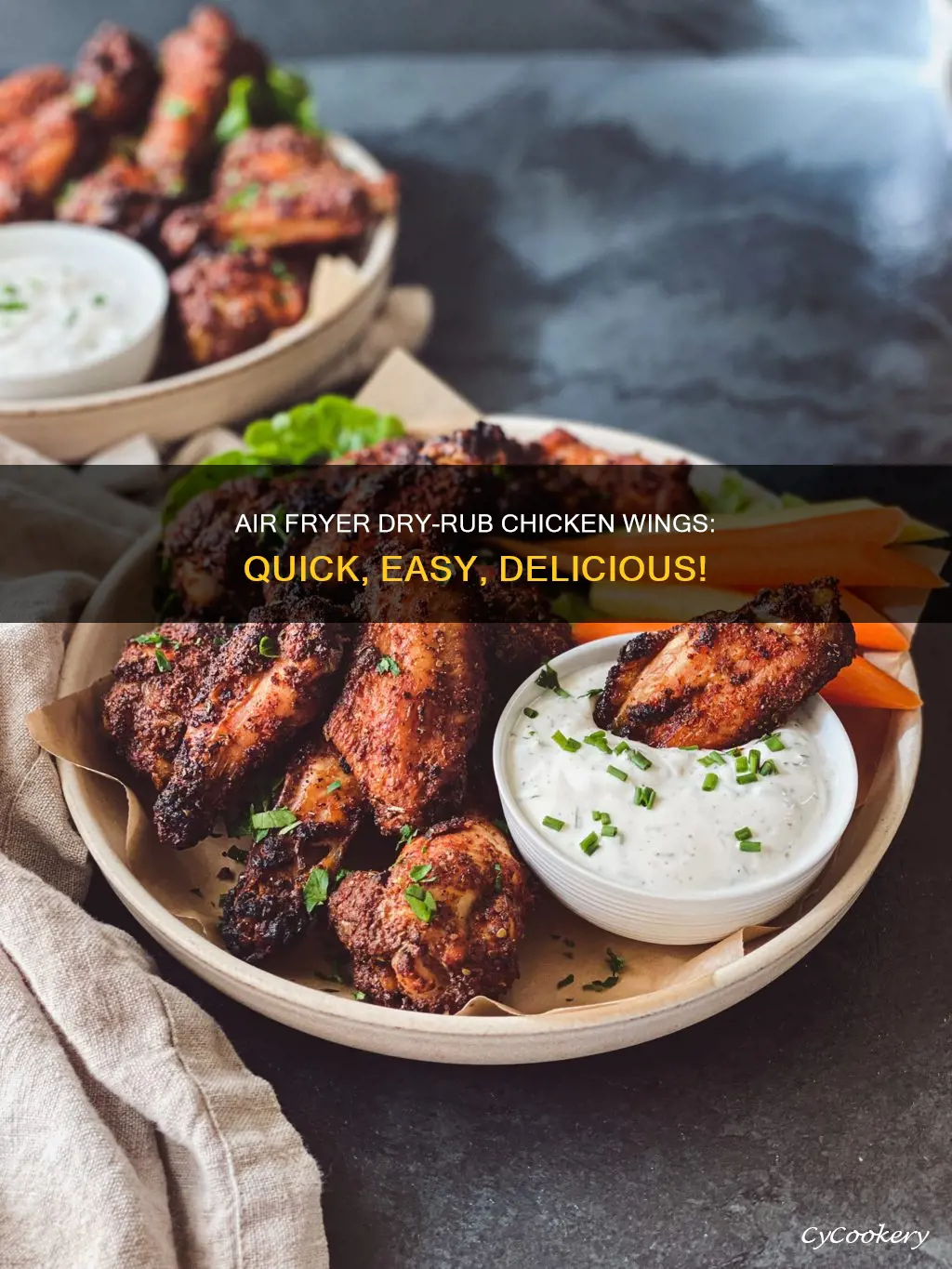 how to cook dry rub chicken wings in air fryer