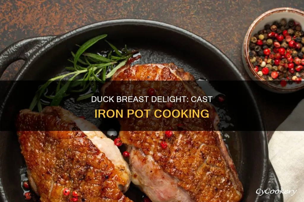 how to cook duck breast cast iron pot