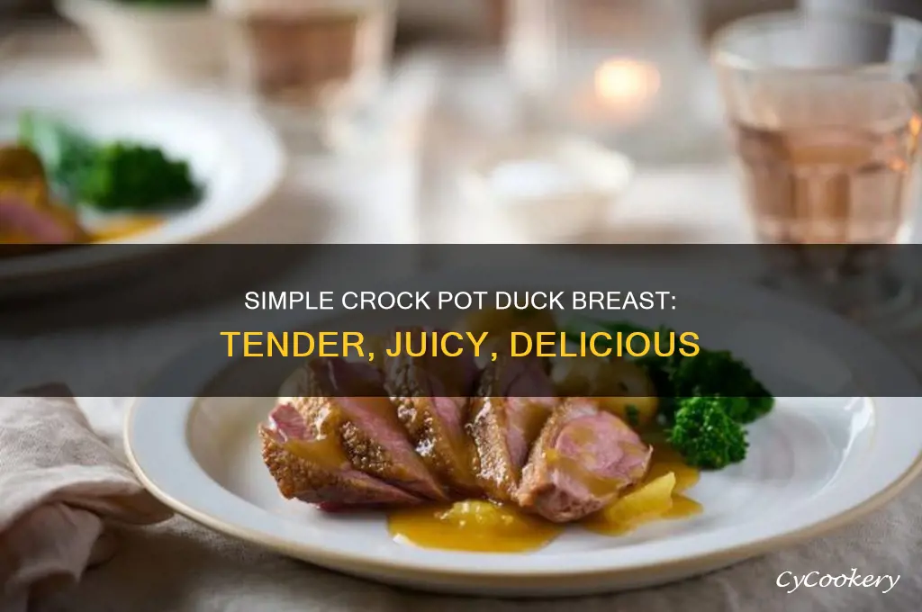 how to cook duck breast in a crock pot
