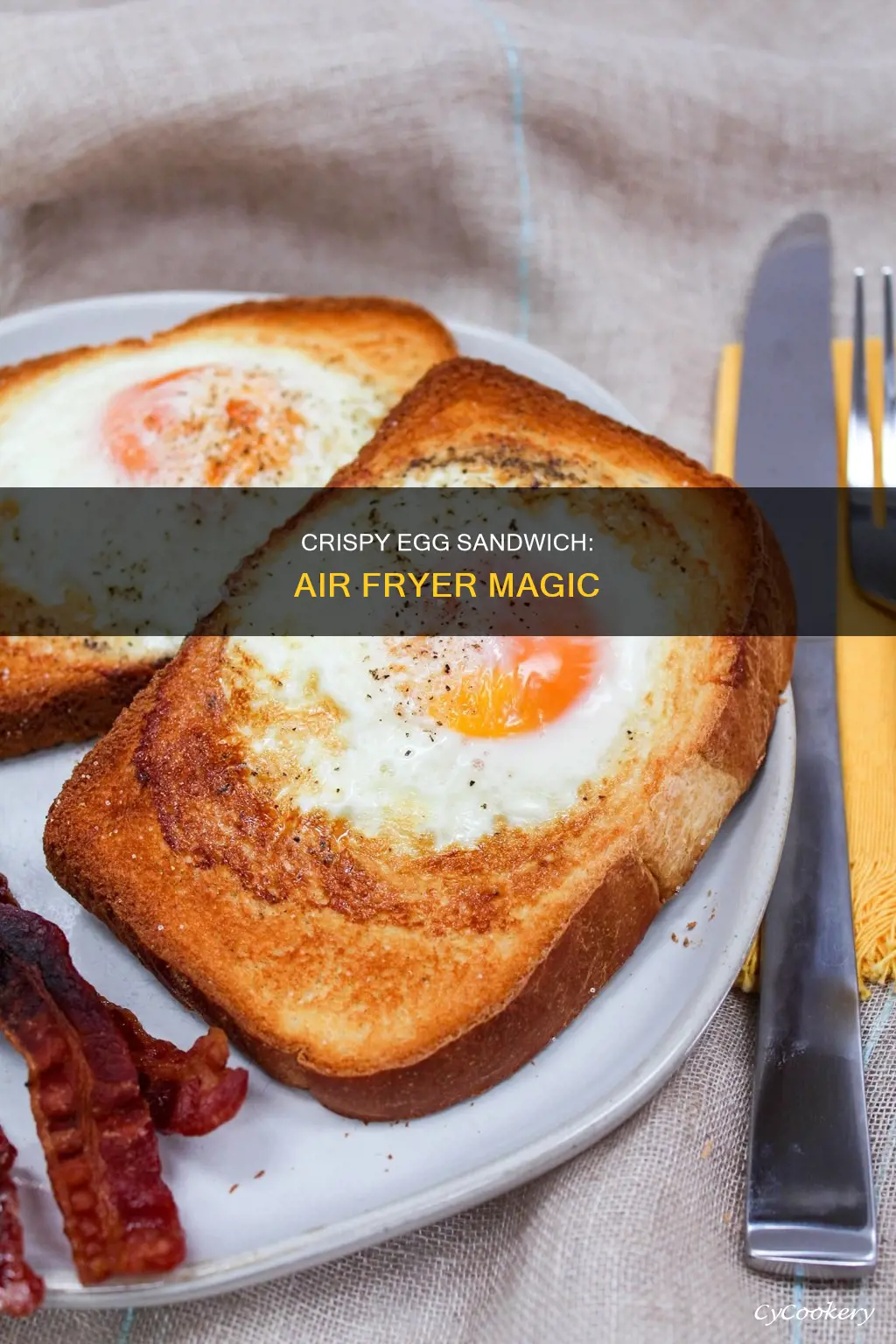 how to cook egg on bread in air fryer