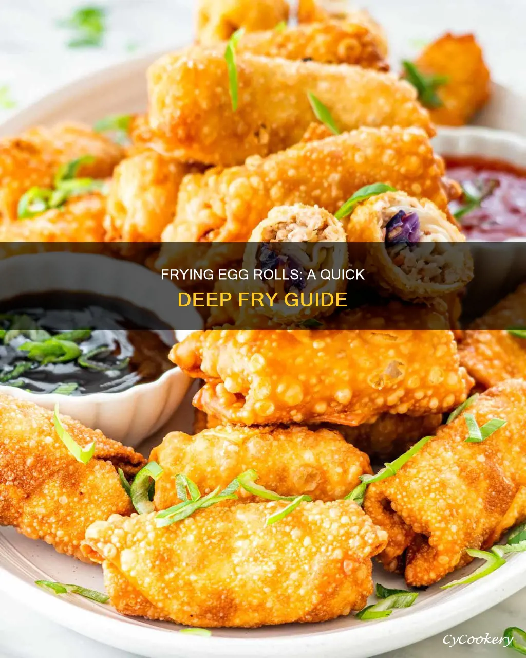how to cook eggrolls in deep fryer