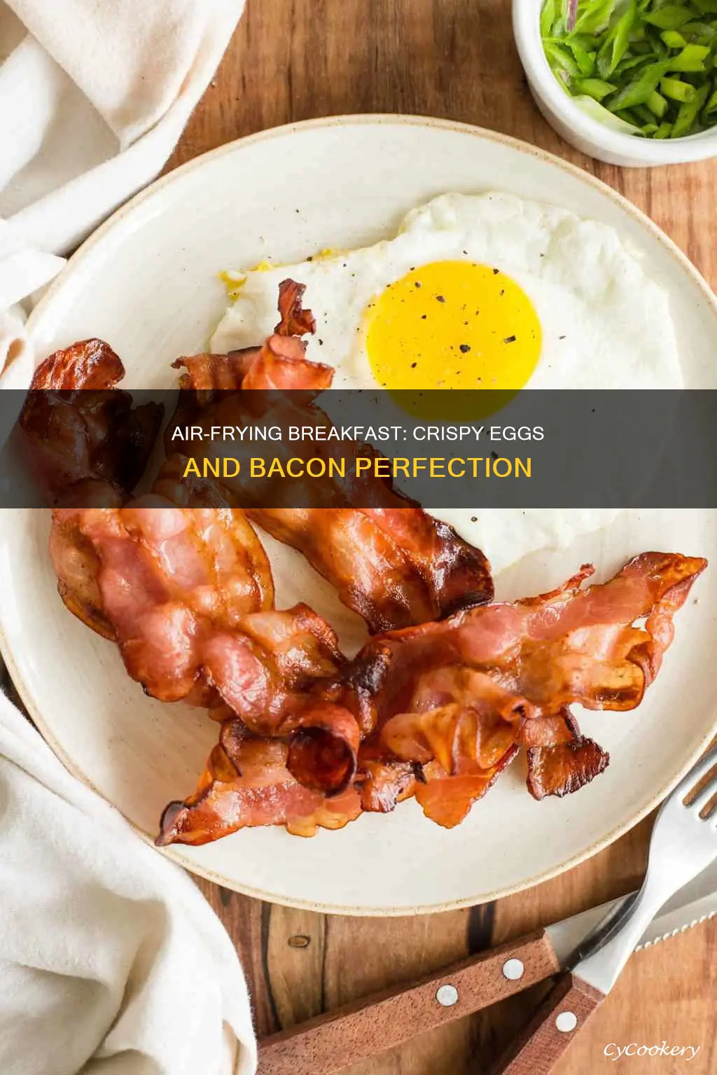 how to cook eggs and bacon in air fryer
