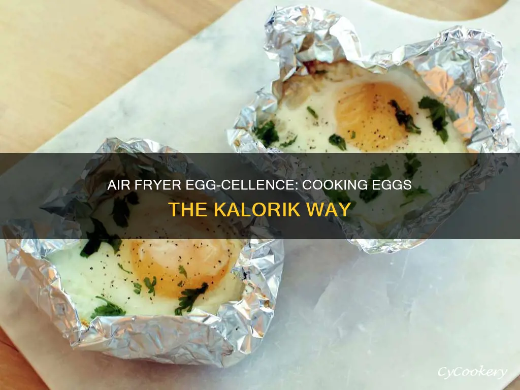how to cook eggs in kalorik air fryer