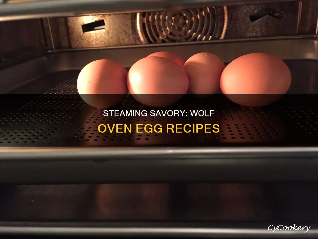 how to cook eggs in wolf steam oven