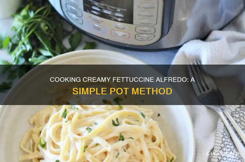how to cook fettuccine alfredo in pot