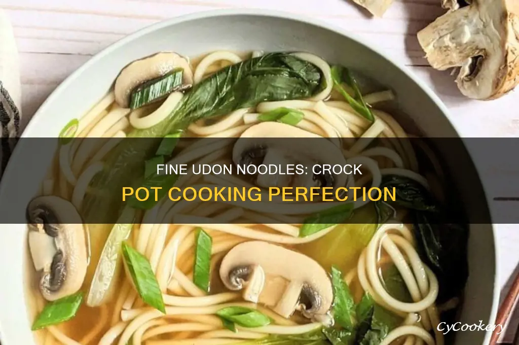 how to cook fine udon noodles in crock pot