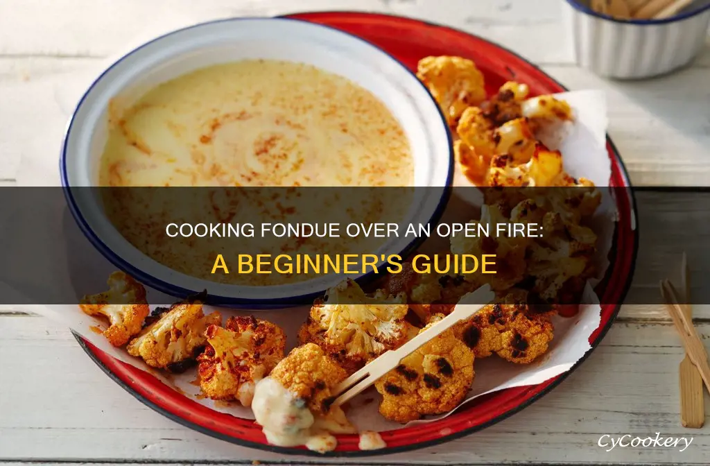 how to cook fondue over an open fire