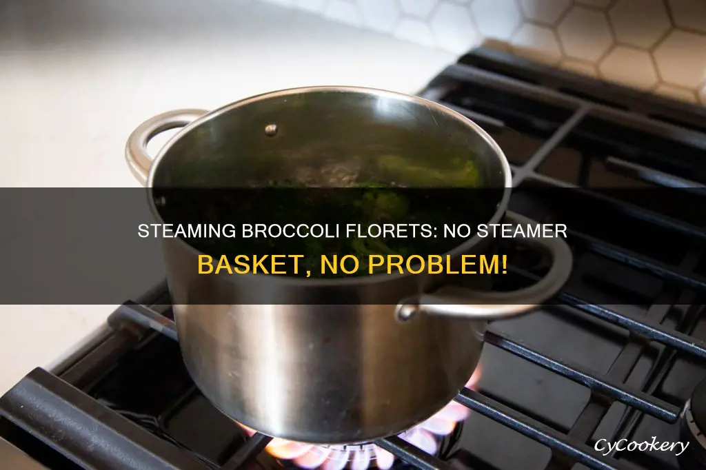 how to cook fresh broccoli florets without steamer basket