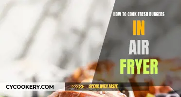 Air-Fryer Fresh Burgers: Quick, Easy, Juicy