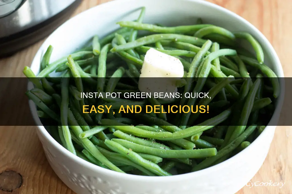 how to cook fresh green beans in an insta pot
