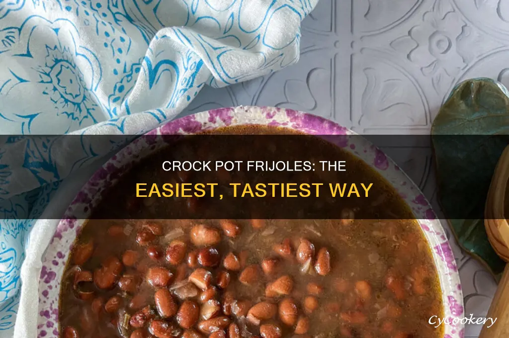 how to cook frijoles in a crock pot