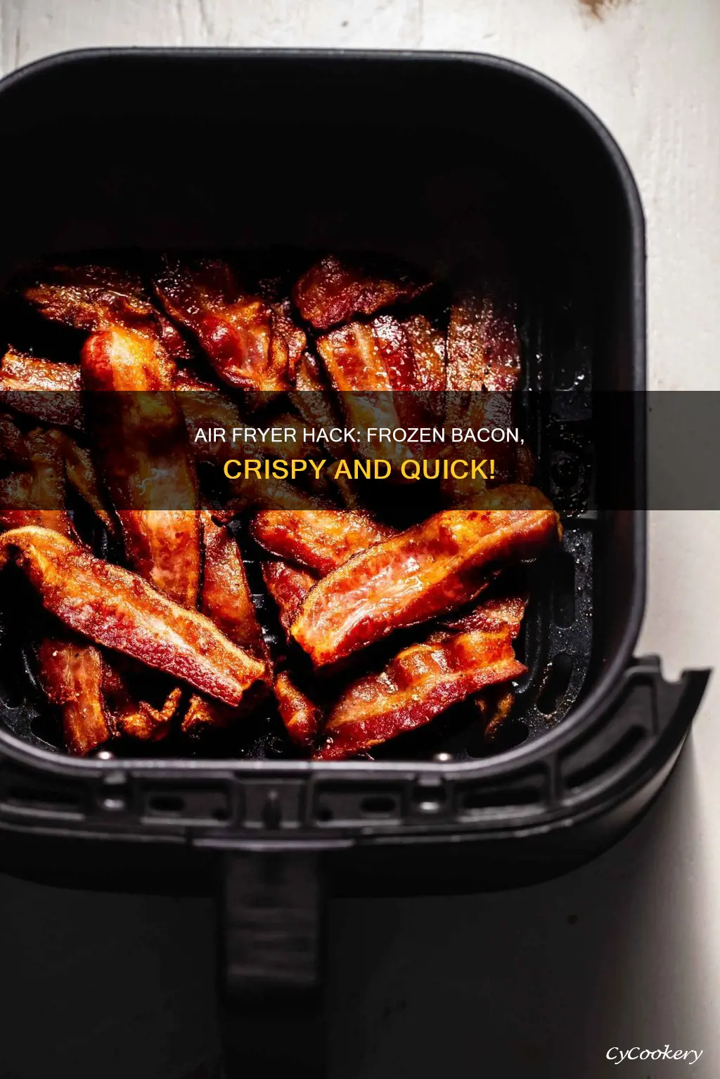 how to cook frozen bacon in an air fryer